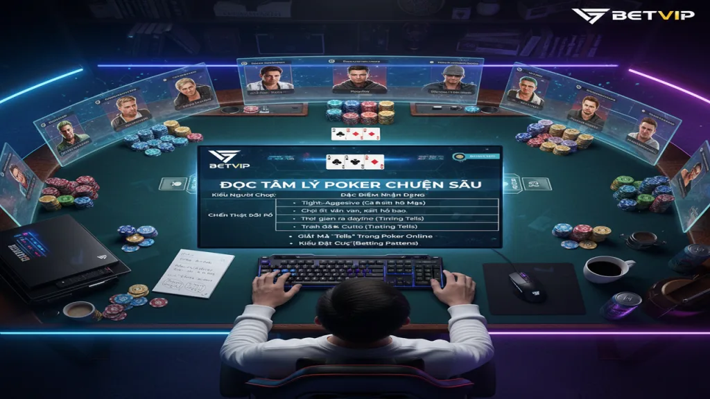 Đọc tâm lý Poker Betvip